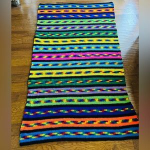 Handmade Rainbow Crochet‎ Throw